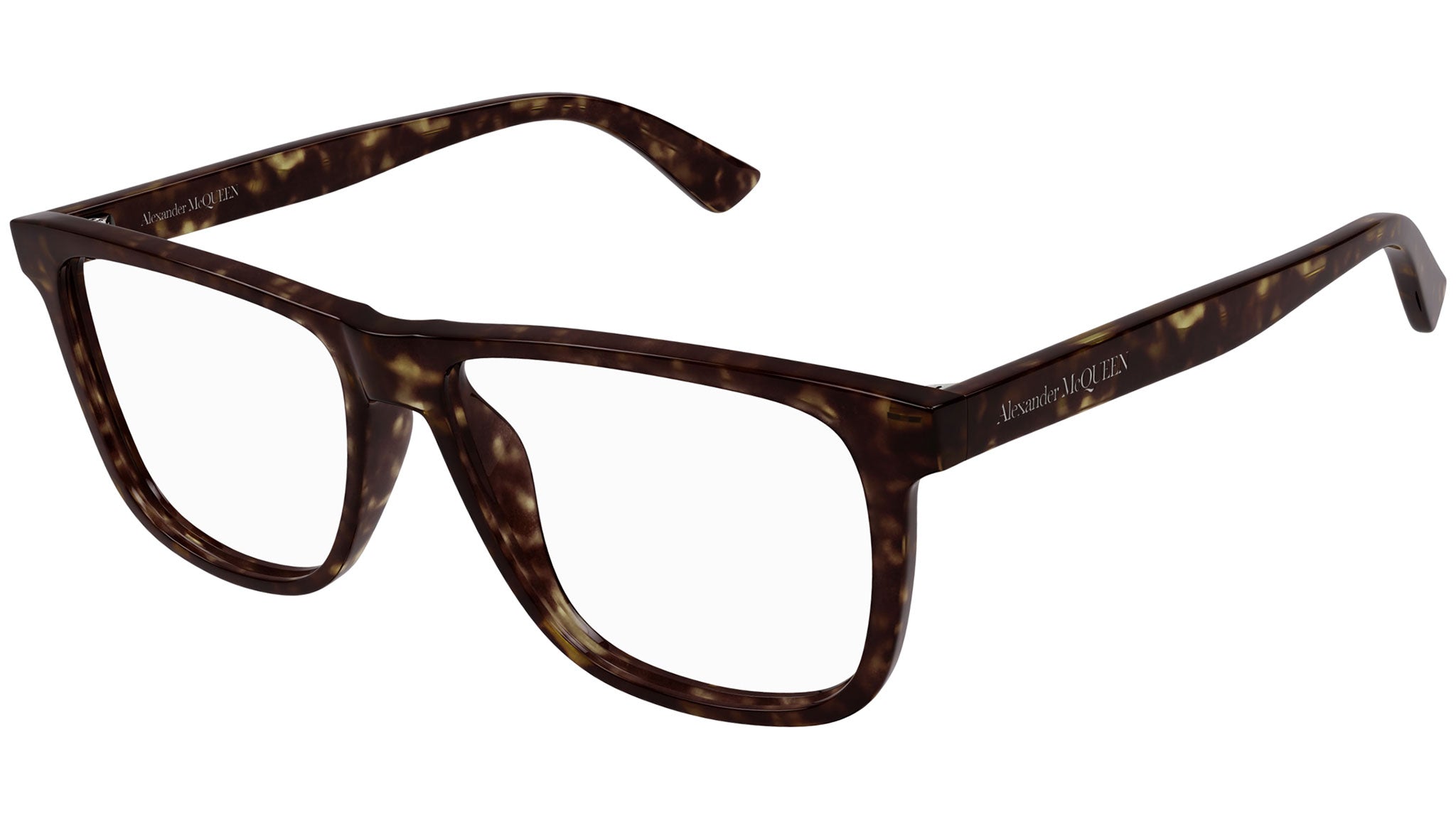 Occhiali da vista ALEXANDER MCQUEEN AM0463O Shiny dark havana