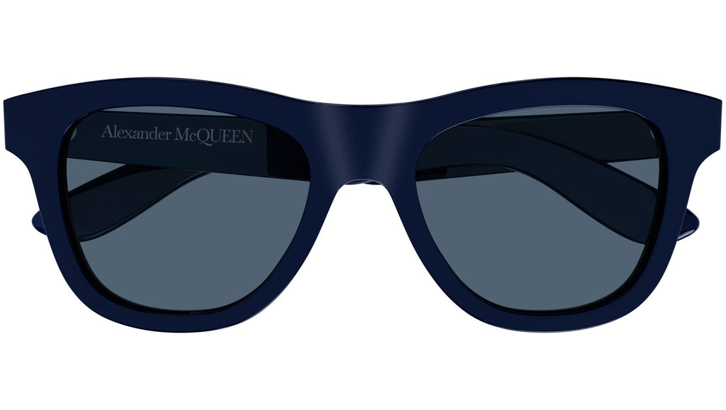 Occhiali da sole ALEXANDER MCQUEEN AM0421S Shiny solid blue