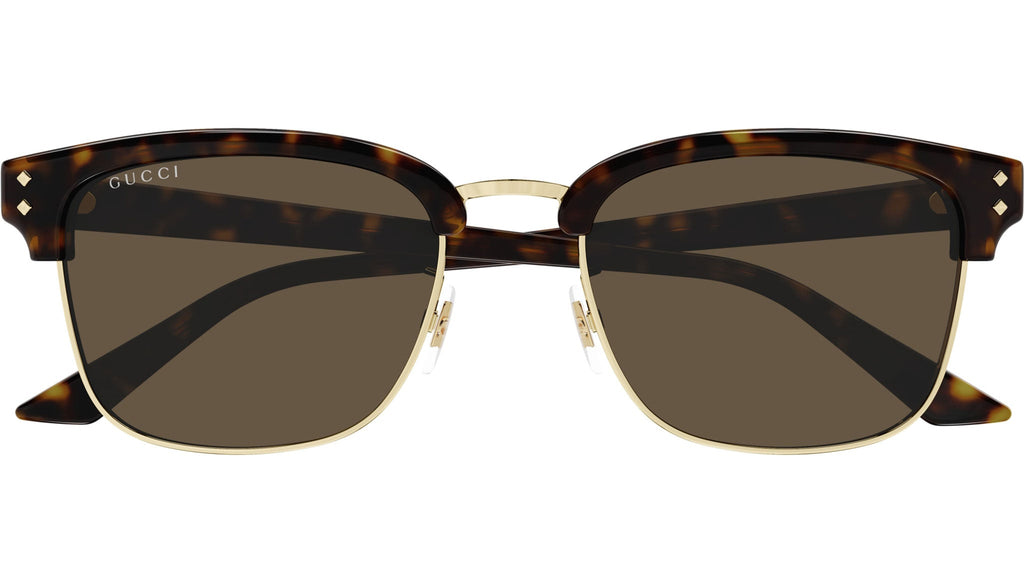 Occhiali da sole GUCCI GG1897SK Shiny dark havana with gold eye rims