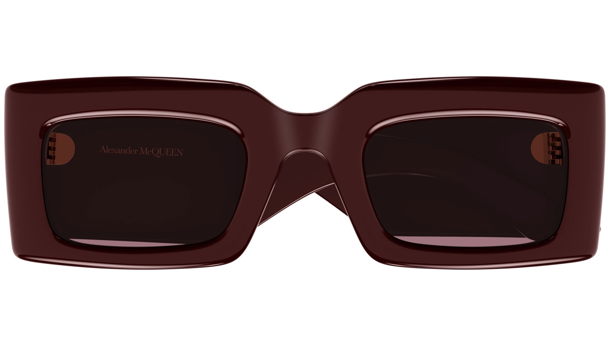 Occhiali da sole ALEXANDER MCQUEEN AM0433S Shiny solid burgundy