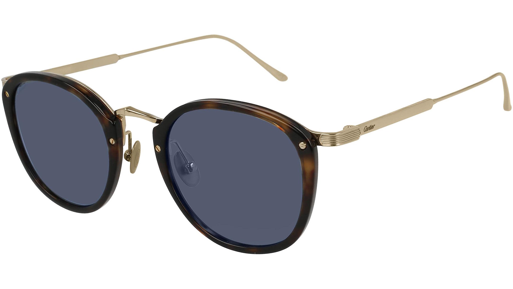 Occhiali da sole CARTIER CT0014S Shiny dark havana shiny or pale