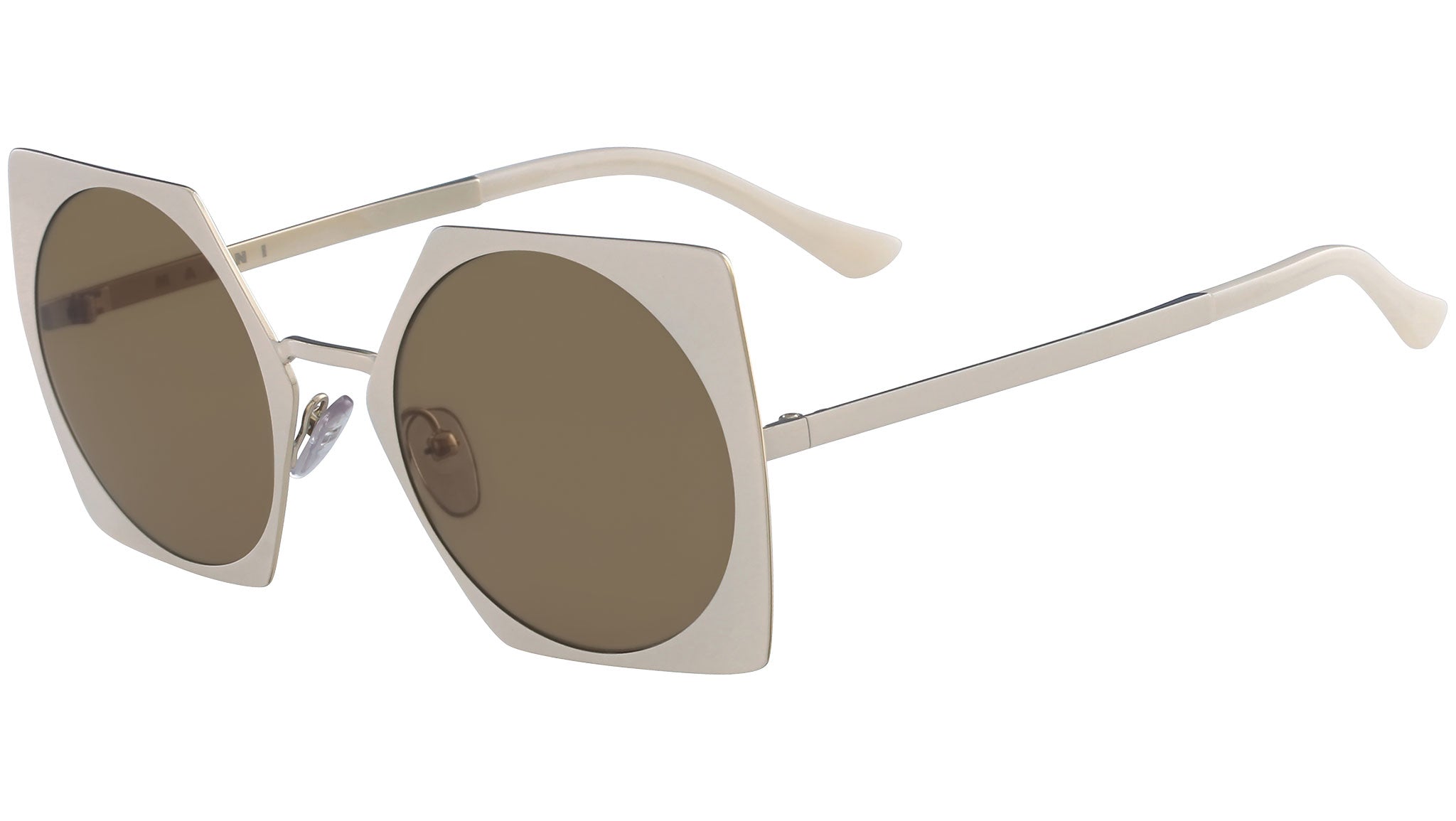 occhiali da sole MARNI ME105S Outside beige and inside yellow gold