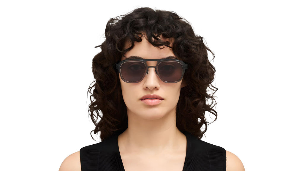 Occhiali da sole MYKITA KNOX Black clear ash
