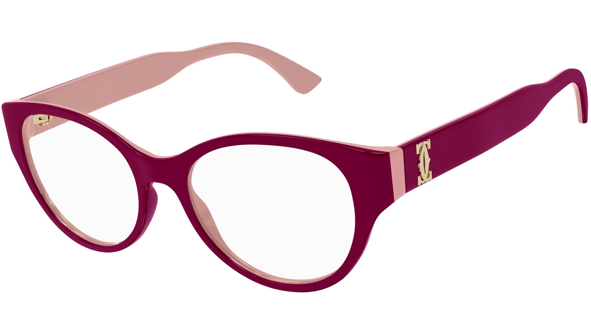 Occhiali da vista CARTIER CT0315O Bilayer bordeaux and nude