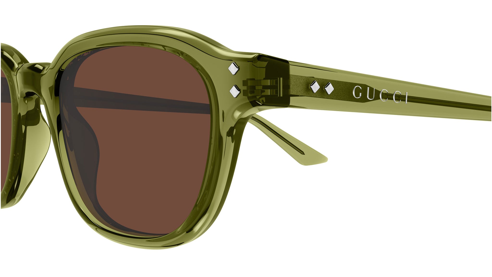 Occhiali da sole GUCCI GG1892S Shiny transparent olive green