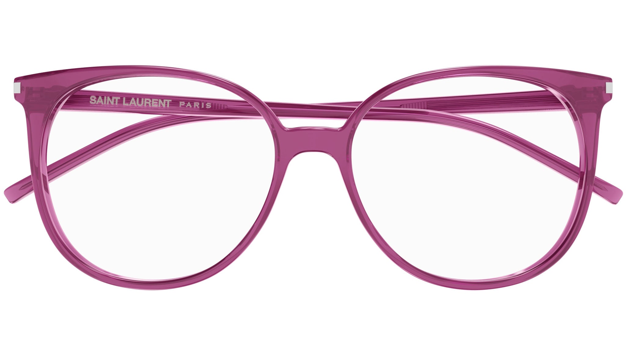 Occhiali da vista SAINT LAURENT SL39 Shiny transparent cyclamen