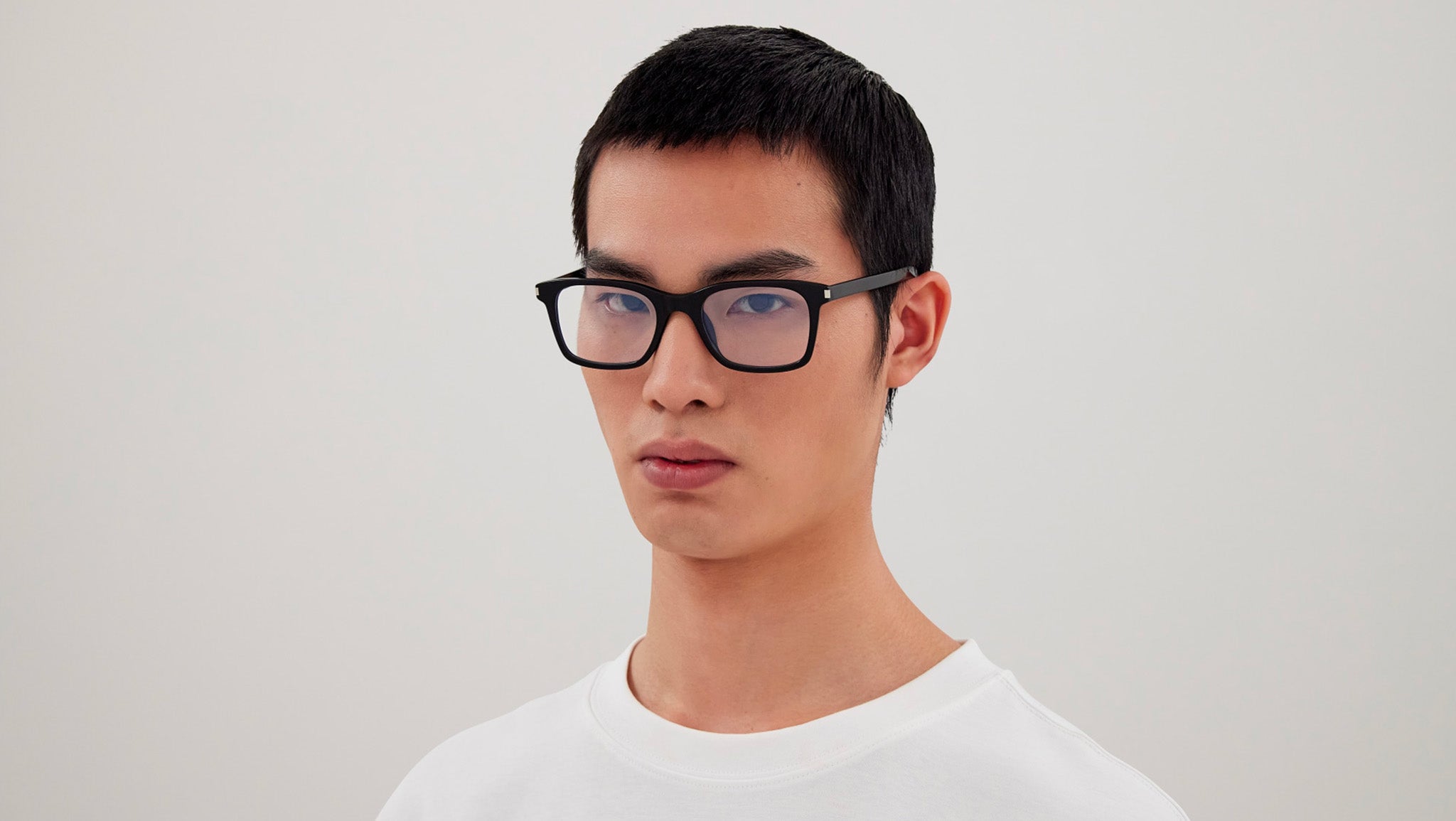 Occhiali da vista SAINT LAURENT SL718 Shiny solid black
