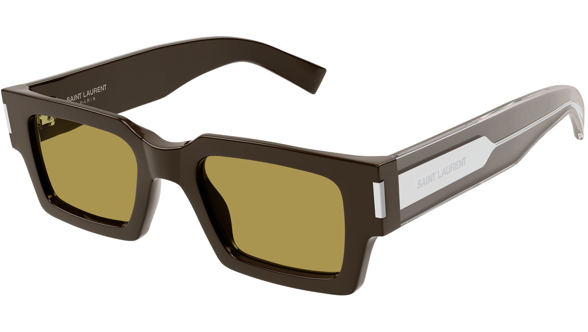 Occhiali da sole SAINT LAURENT SL572 Shiny solid dark brown