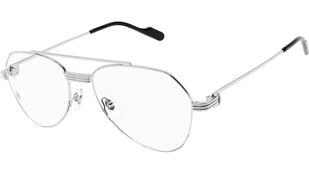 Occhiali da vista CARTIER CT0409O Smooth platinum finish
