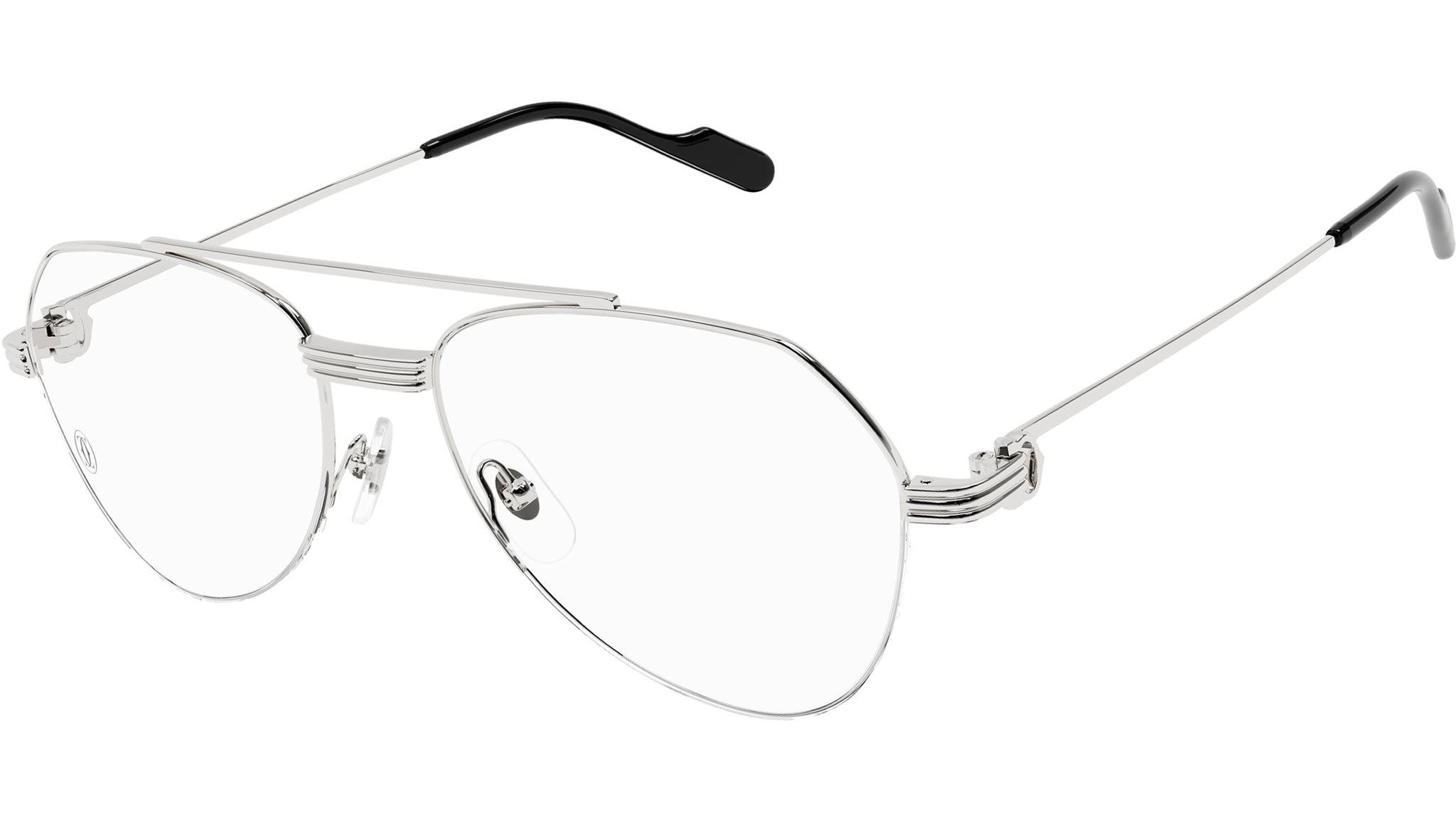 Occhiali da vista CARTIER CT0409O Smooth platinum finish
