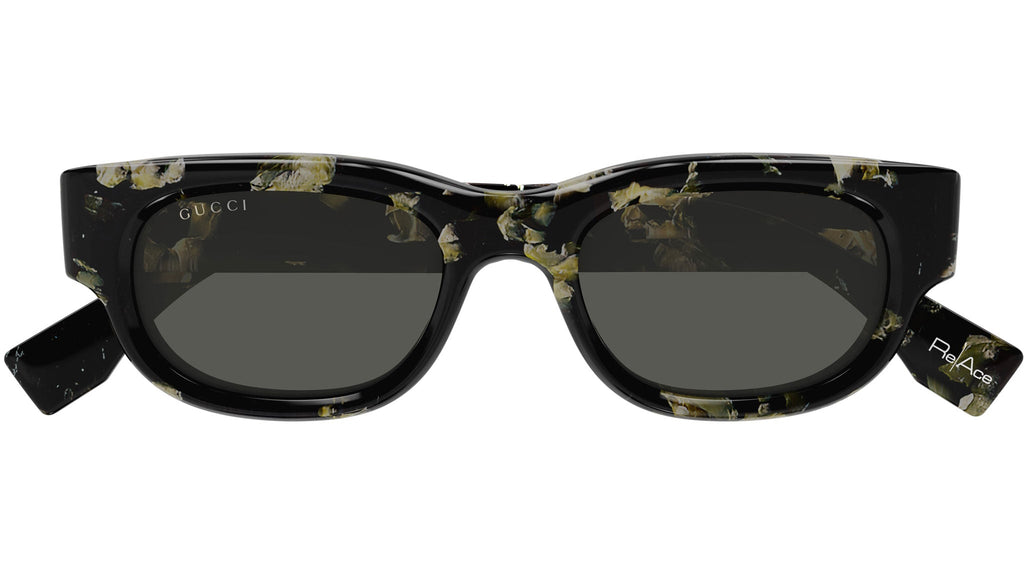 Occhiali da sole GUCCI GG1910S Shiny solid black with precious spotlight reace