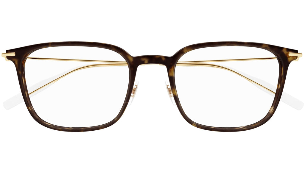 Occhiali da vista MONTBLANC MB0100O Shiny dark havana