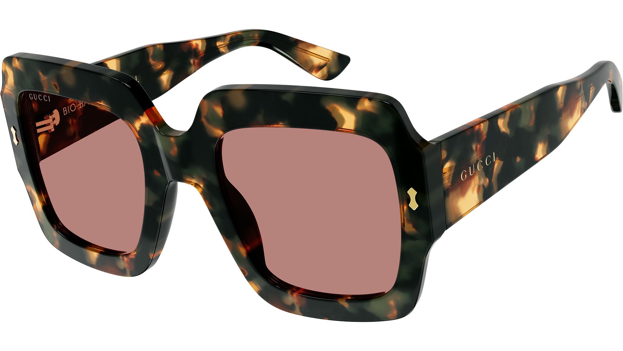 Occhiali da sole GUCCI GG1111S Shiny green havana