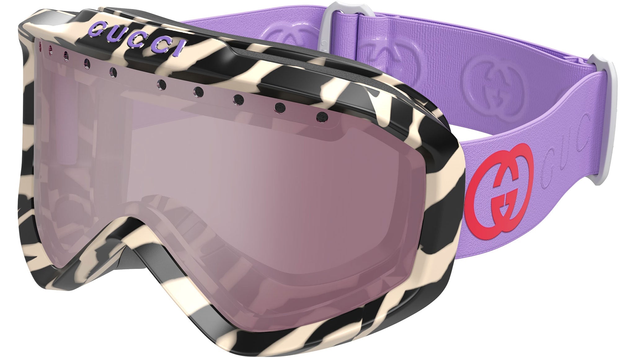 Occhiali da sole GUCCI GG1210S Shiny water transfer zebra black and ivory gucci