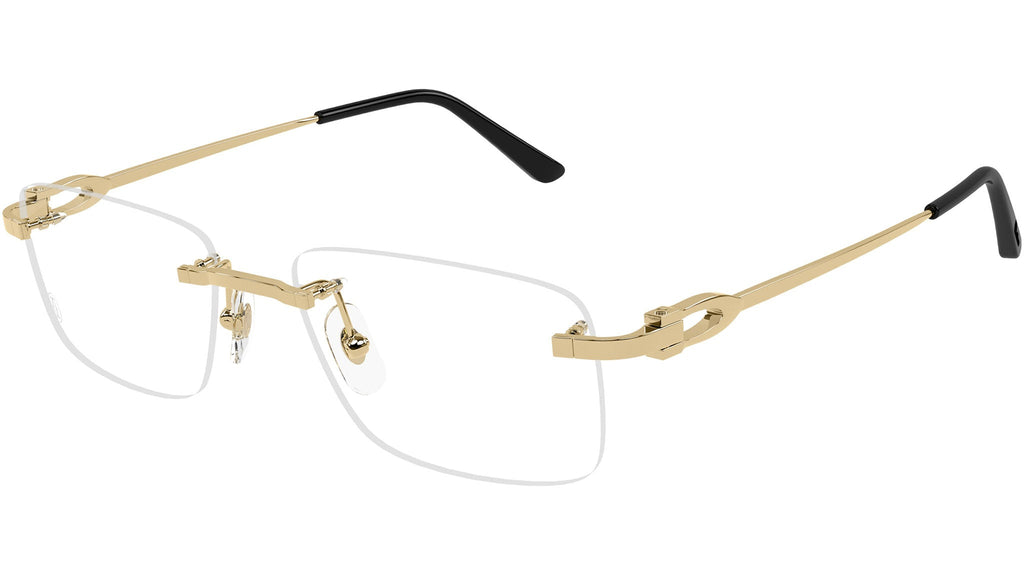 Occhiali da vista CARTIER CT0521O Smooth golden finish