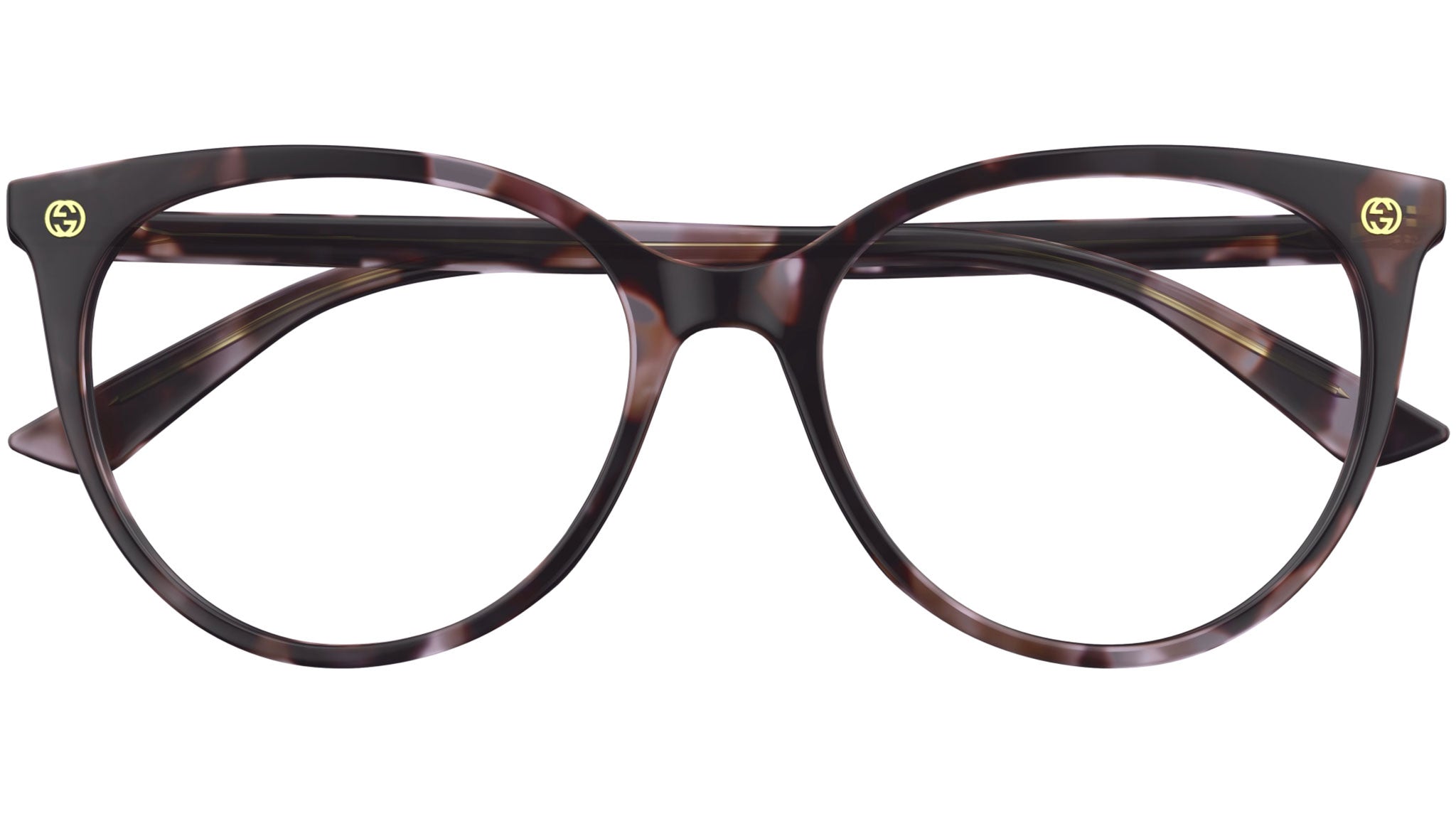 Occhiali da vista GUCCI GG0093O Shiny melange red, liliac and brown havana