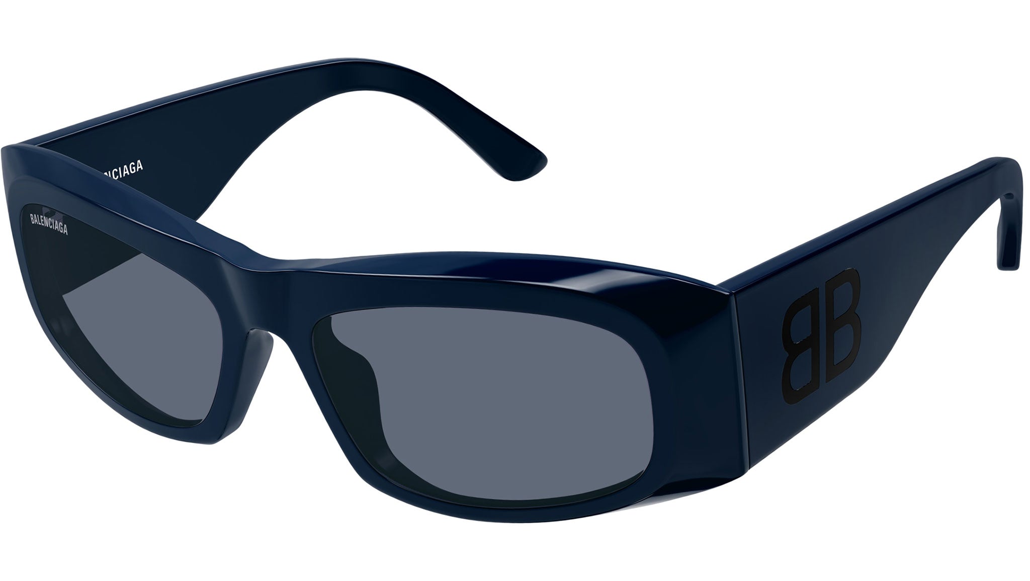 Occhiali da sole BALENCIAGA BB0395S Shiny solid dark blue