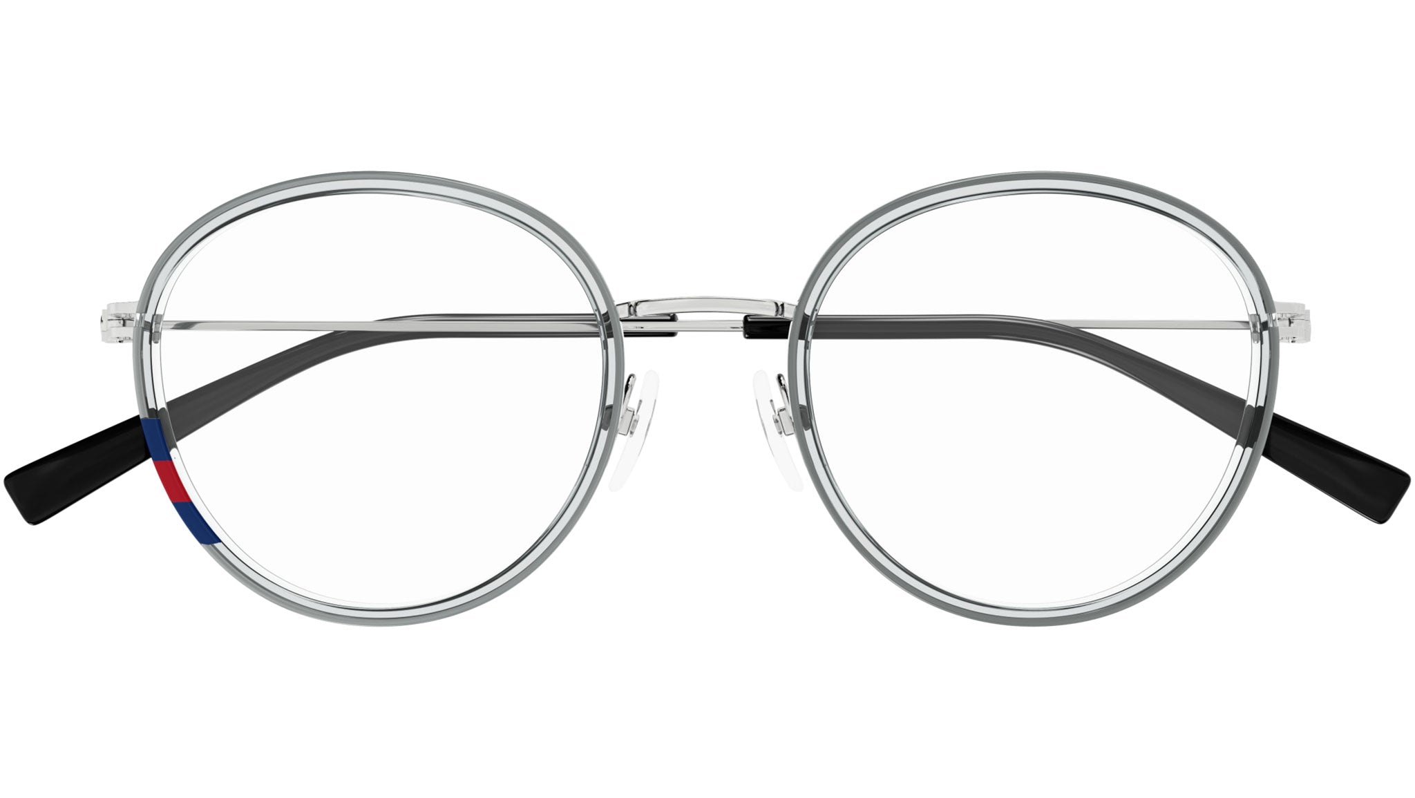 Occhiali da vista GUCCI GG1851O Shiny transparent cloudy grey