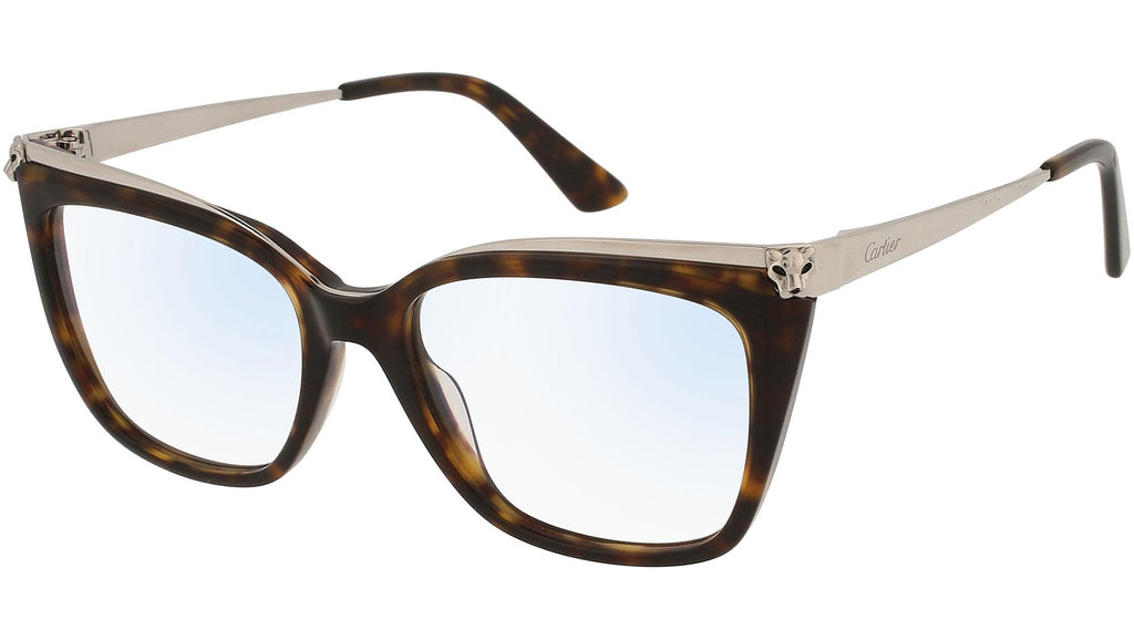 Occhiali da vista CARTIER CT0033O Shiny dark havana platine