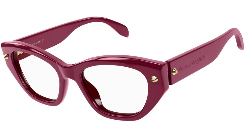 Occhiali da vista ALEXANDER MCQUEEN AM0410O Shiny solid bordeaux