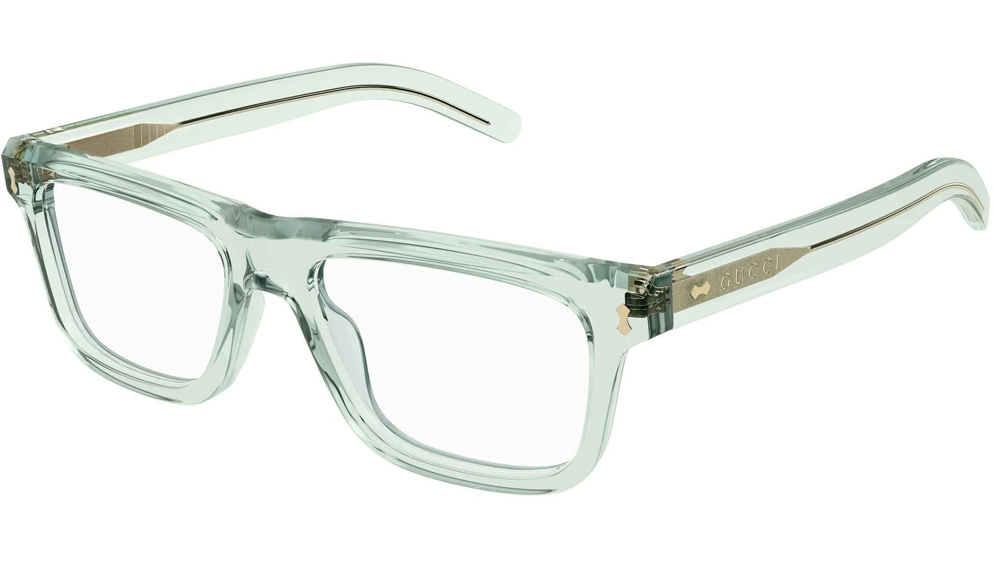 Occhiali da vista GUCCI GG1525O Shiny transparent light green