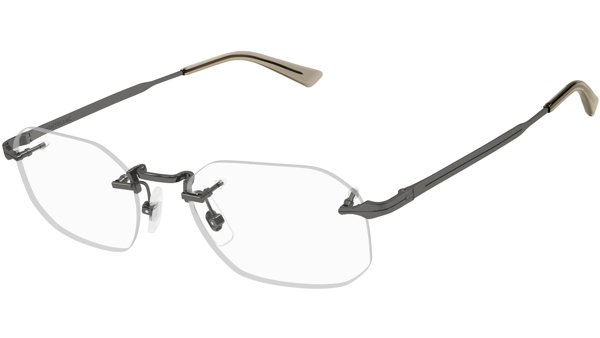 Occhiali da vista MONTBLANC MB0307O Shiny dark ruthenium