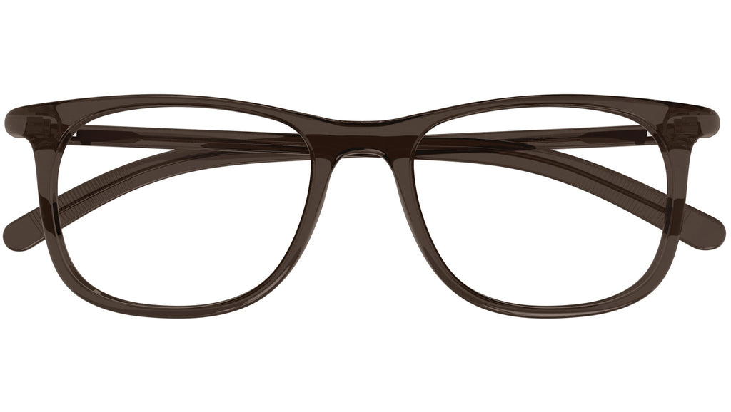 Occhiali da vista MONTBLANC MB0351O Shiny transparent dark brown