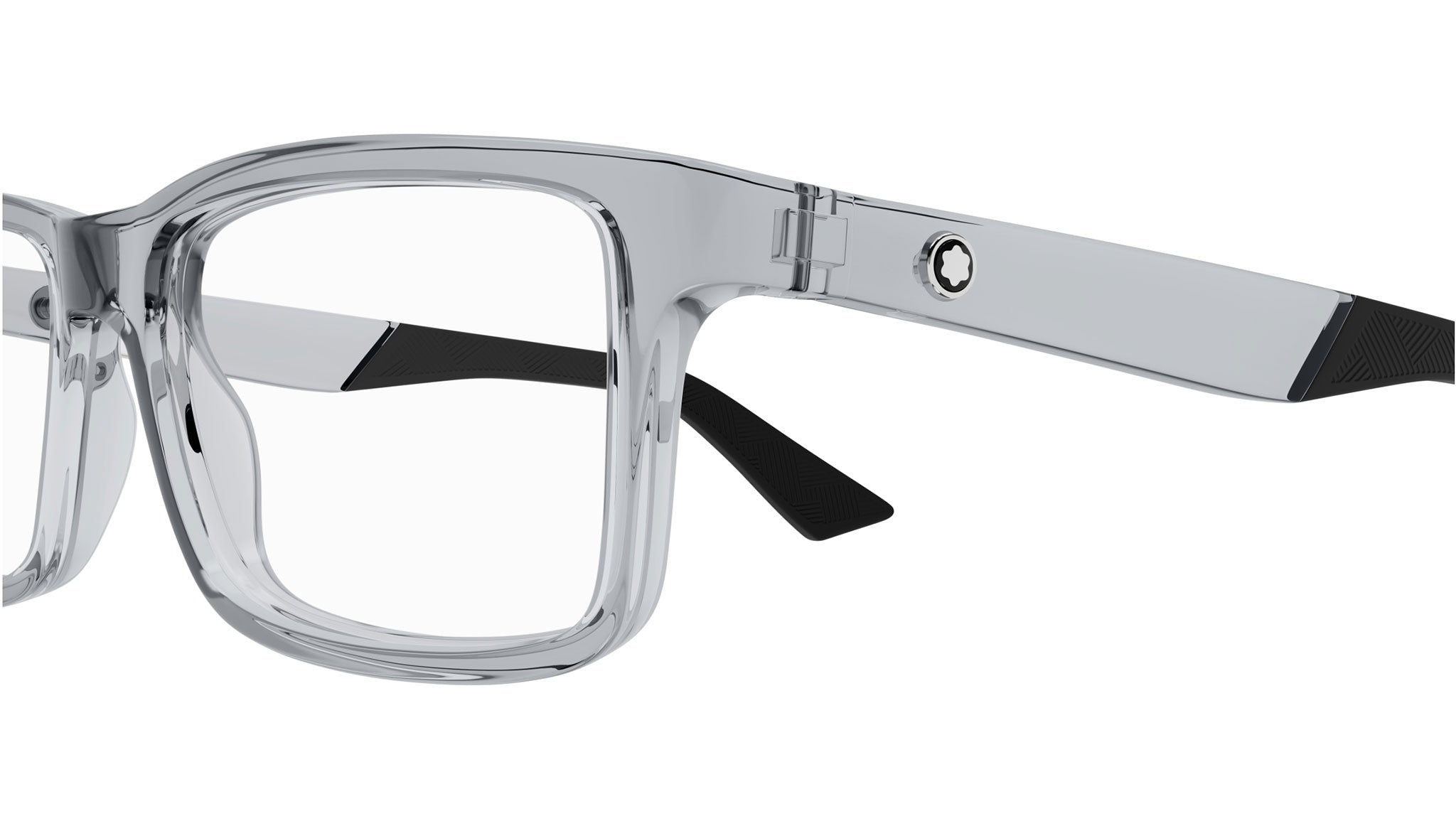 Occhiali da vista MONTBLANC MB0402O Shiny transparent light grey