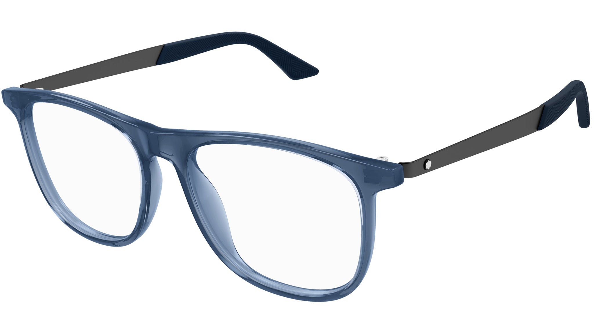 Occhiali da vista MONTBLANC MB0332O Shiny transparent blue