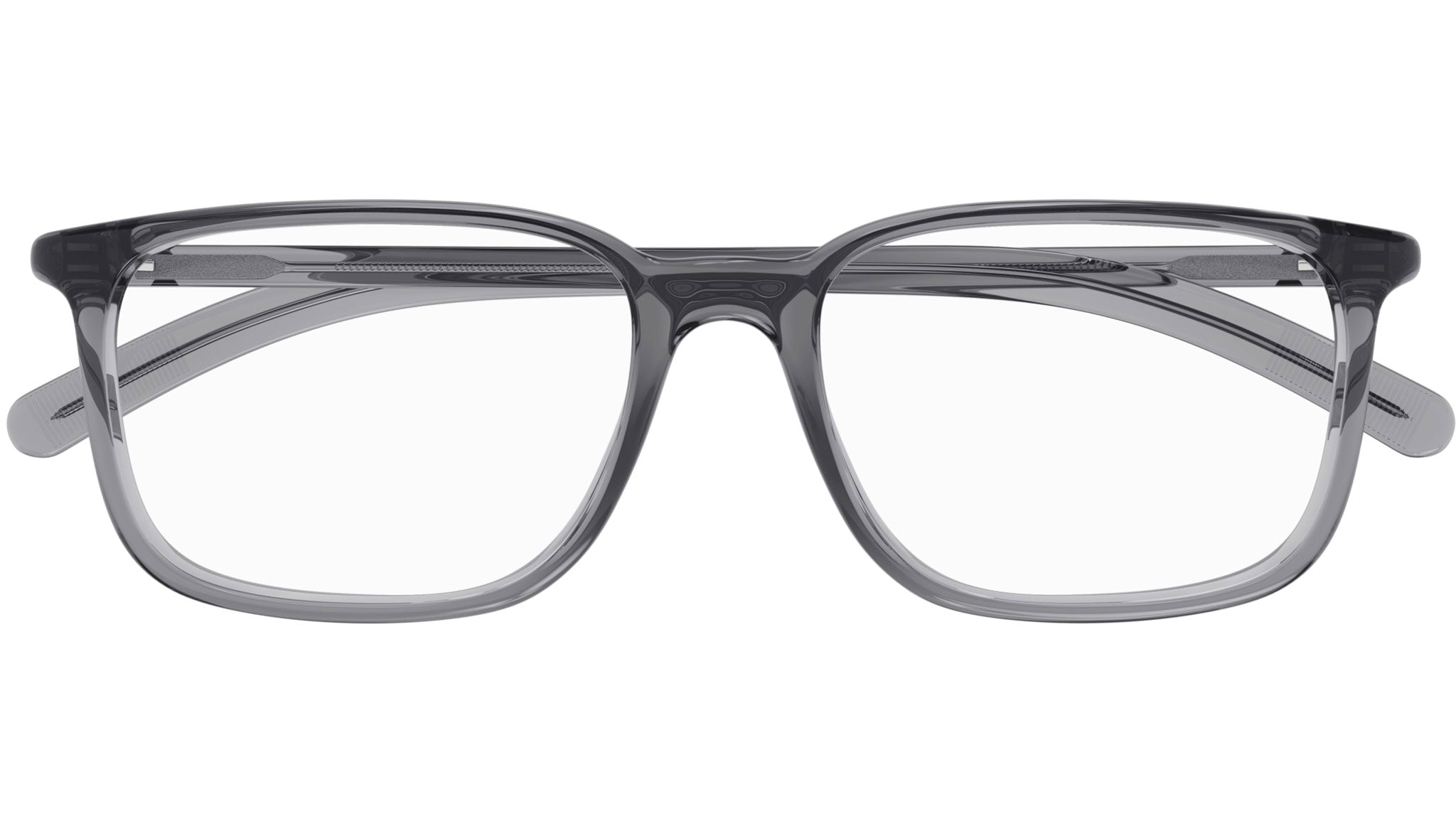Occhiali da vista MONTBLANC MB0328O Shiny transparent grey