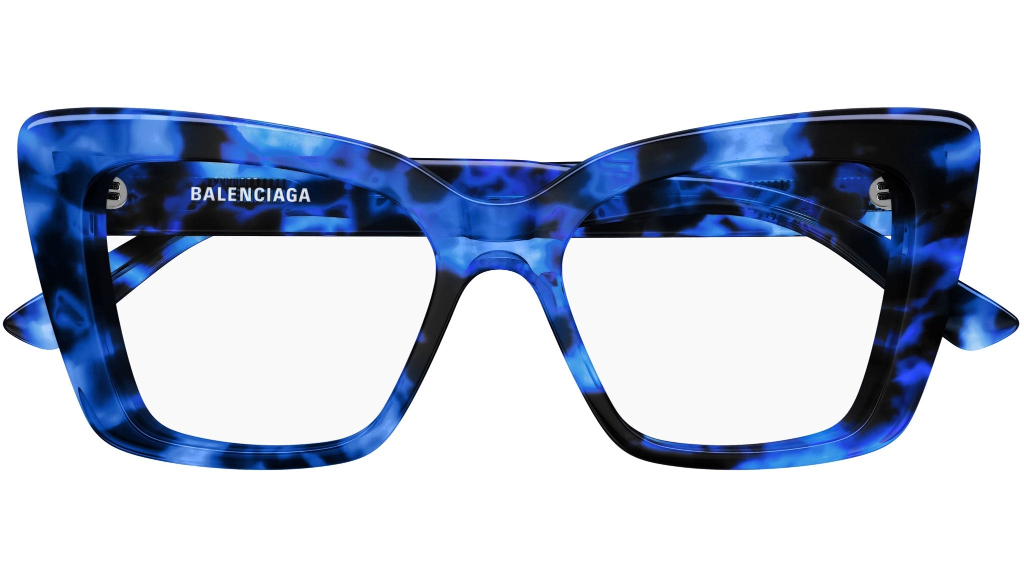 Occhiali da vista BALENCIAGA BB0297O Shiny blue havana