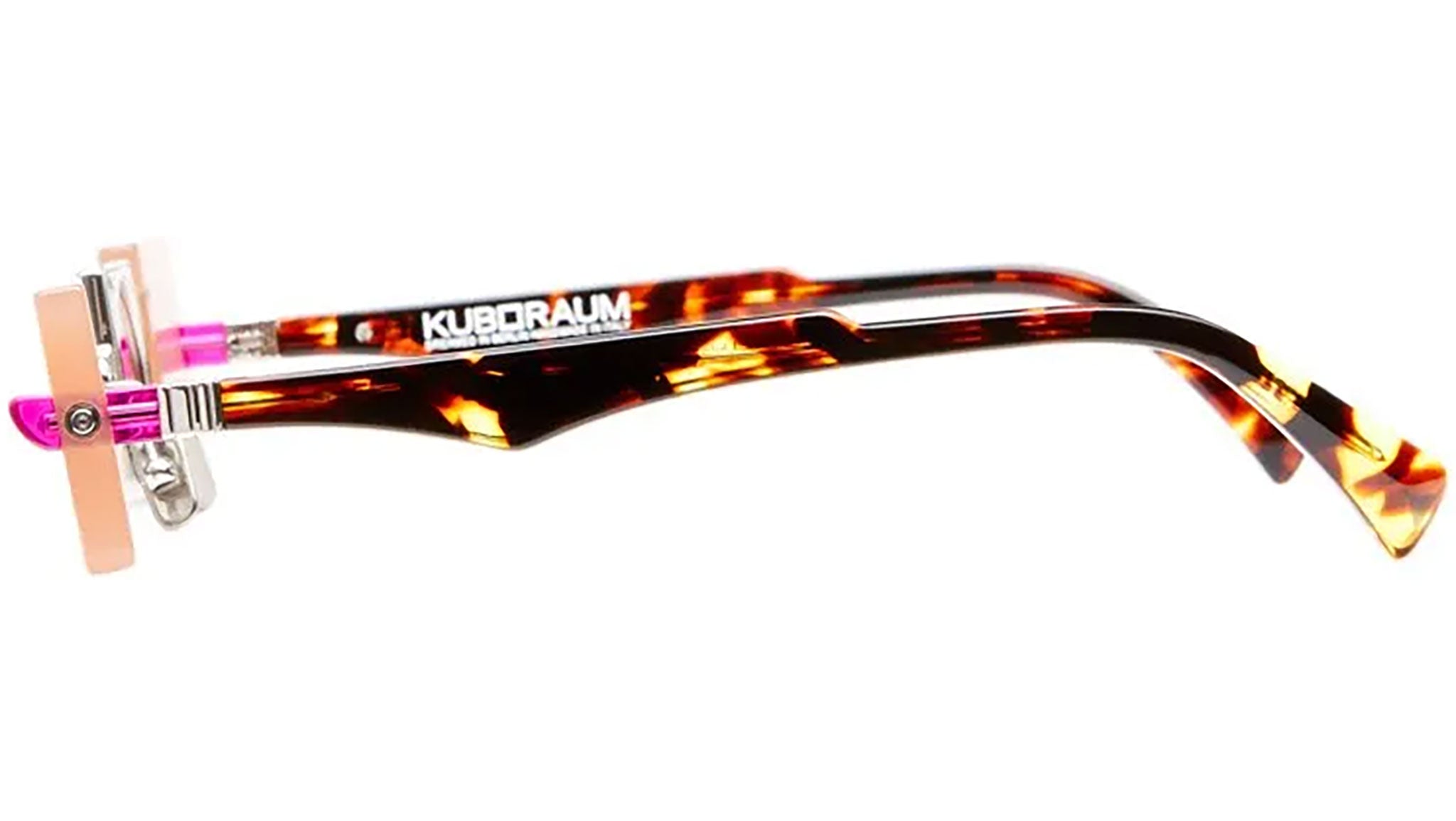 Occhiali da sole KUBORAUM Q50 Silver powder pink tortoise