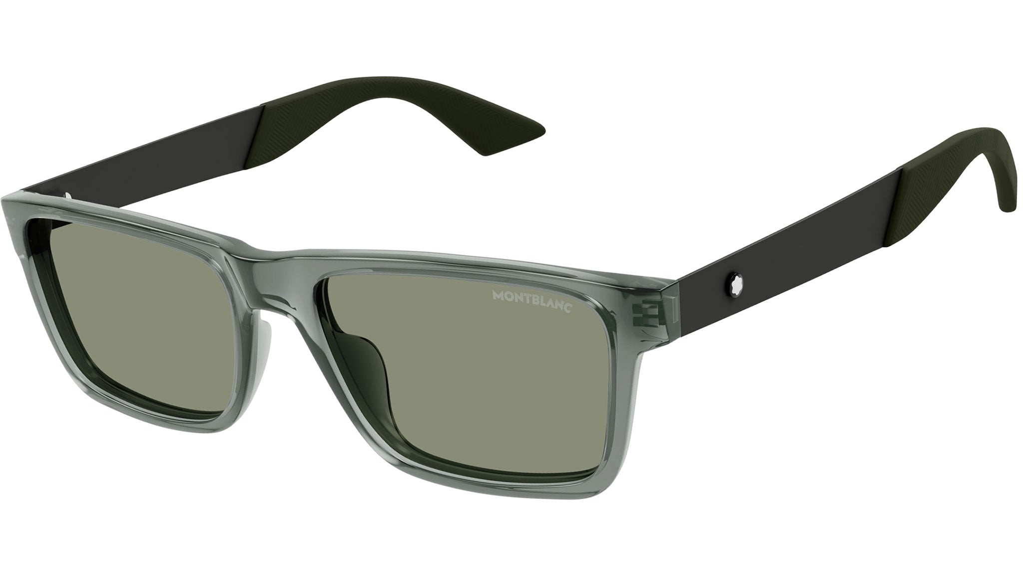 Occhiali da sole MONTBLANC MB0299S Shiny transparent grey