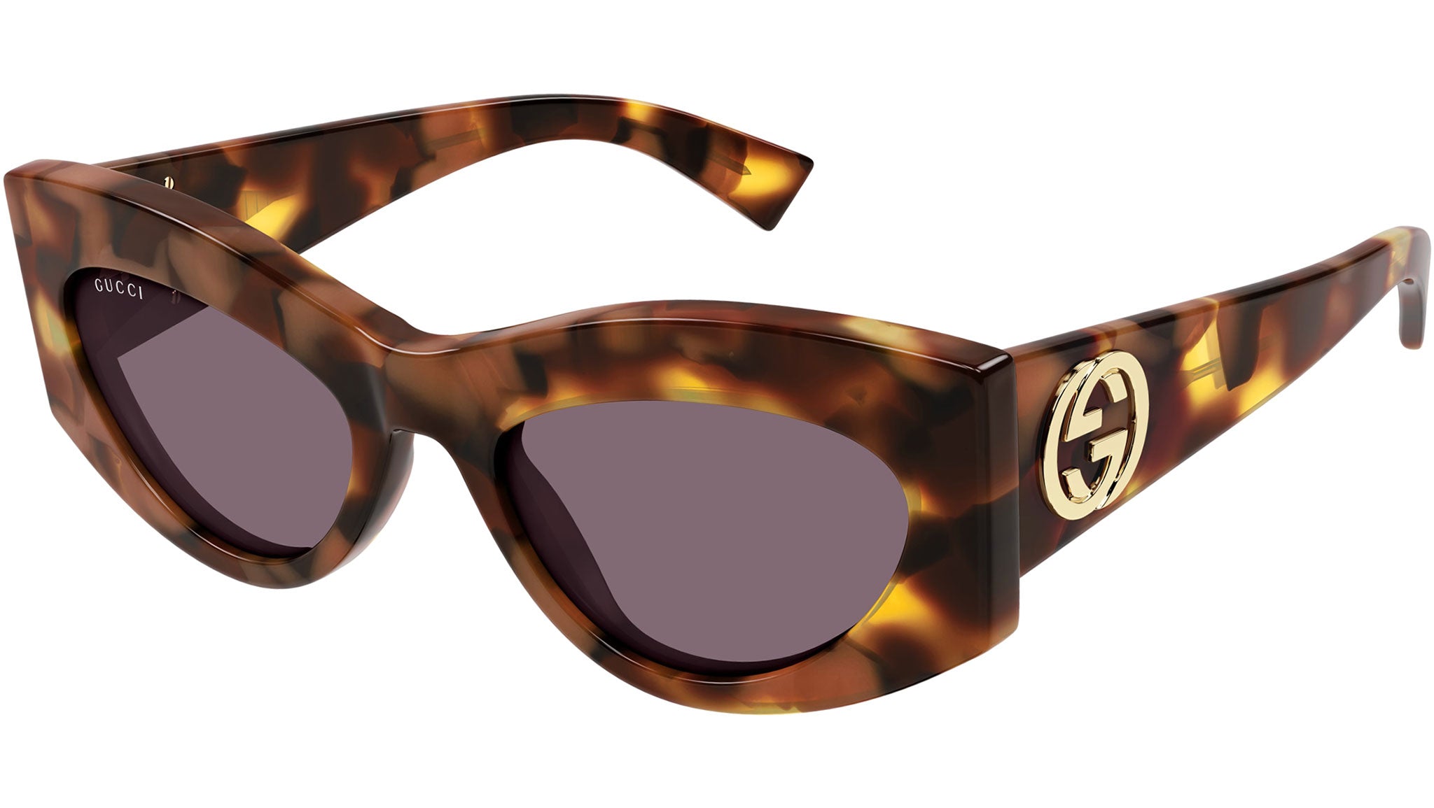 Occhiali da sole GUCCI GG1843S Shiny milky classic havana