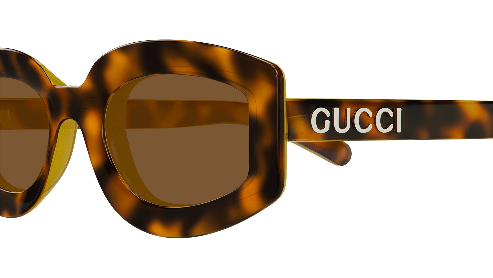 Occhiali da sole GUCCI GG1719S Shiny spotted havana + yellow