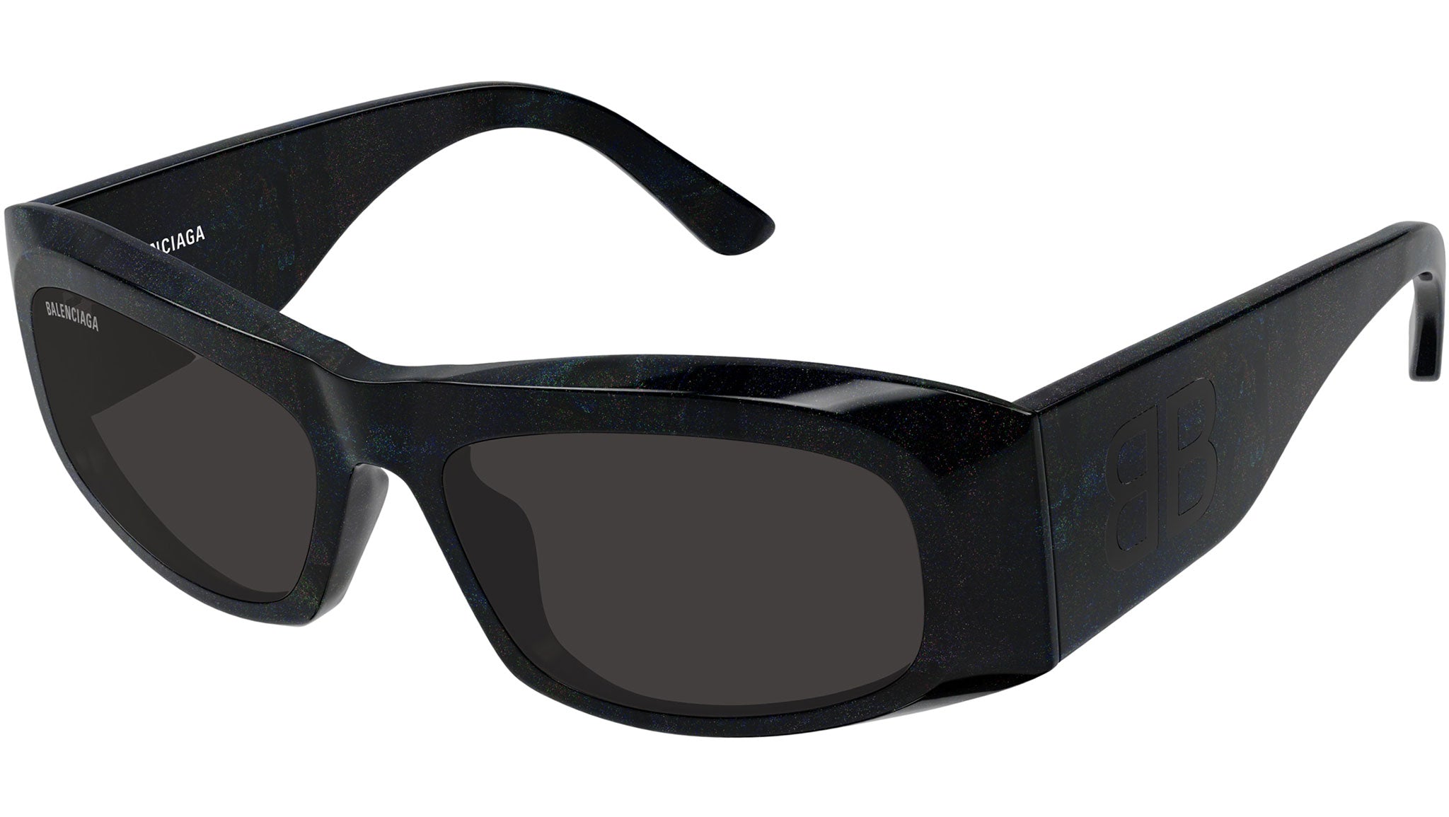 Occhiali da sole BALENCIAGA BB0395S Shiny black "hanger" glitter havana