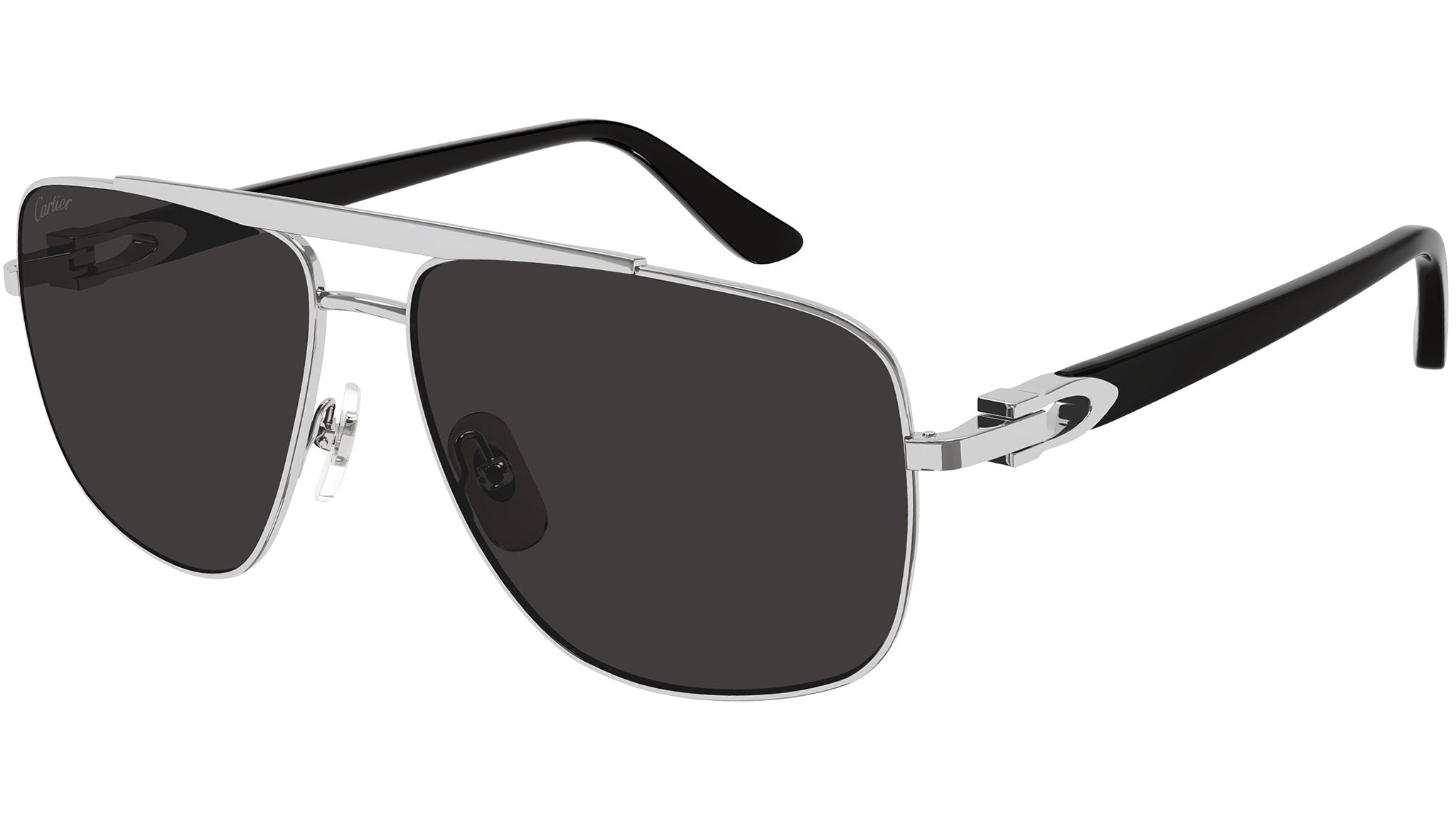 Occhiali da sole CARTIER CT0365S Smooth platinum finish