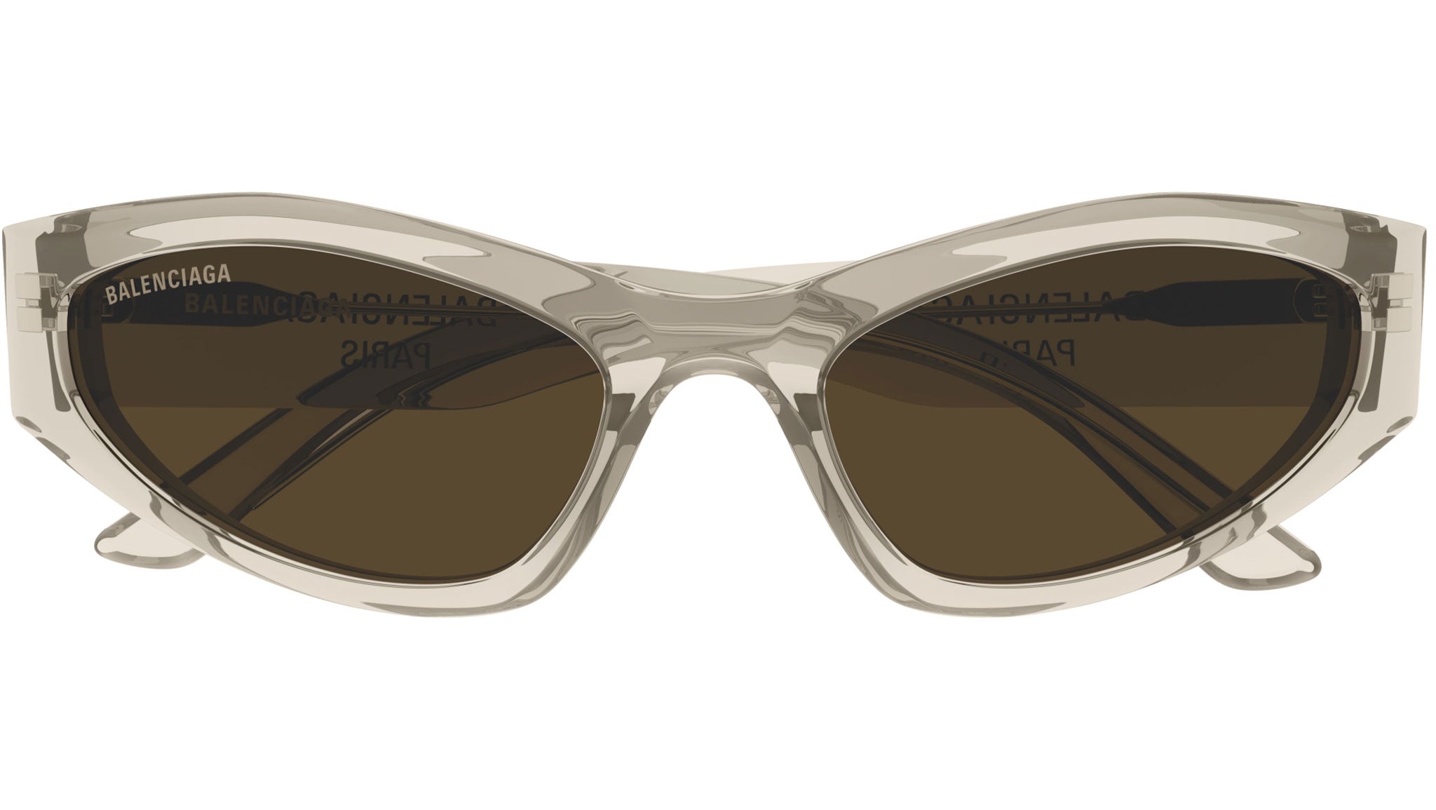 Occhiali da sole BALENCIAGA BB0387S Shiny transparent sand