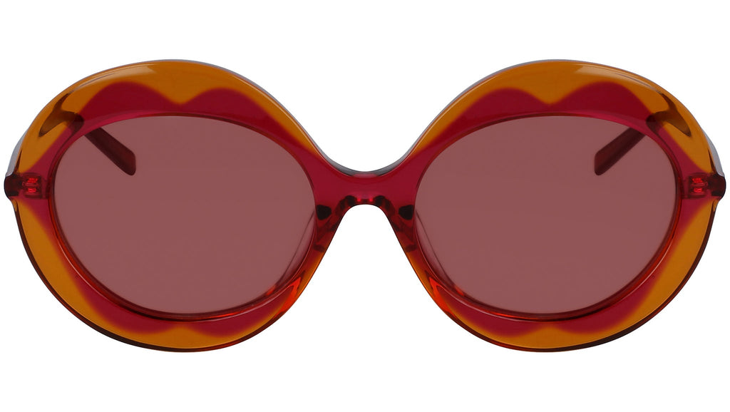 occhiali da sole MARNI ME630S Transparent wine and transparent brick