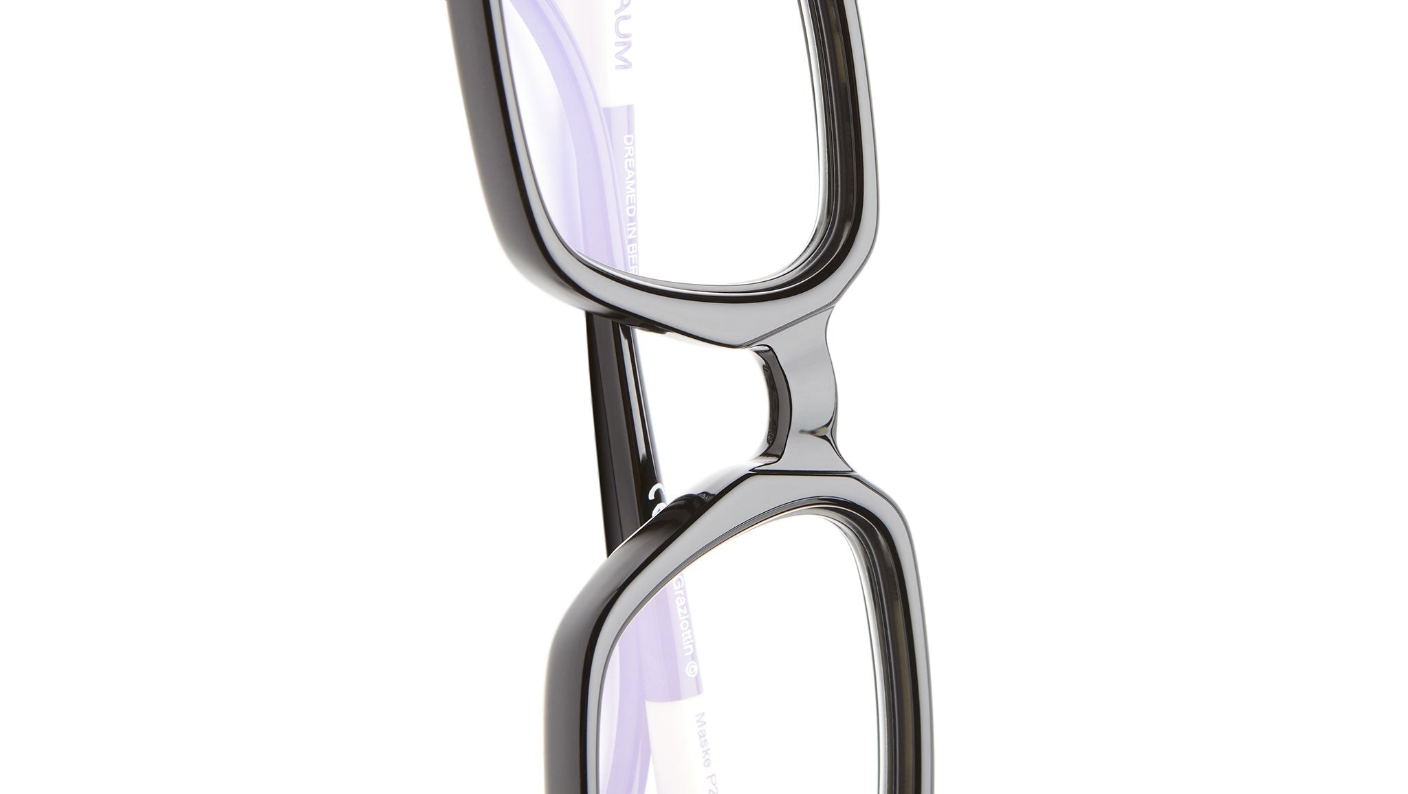 Occhiali da sole KUBORAUM P21 Black shine ivory black shine