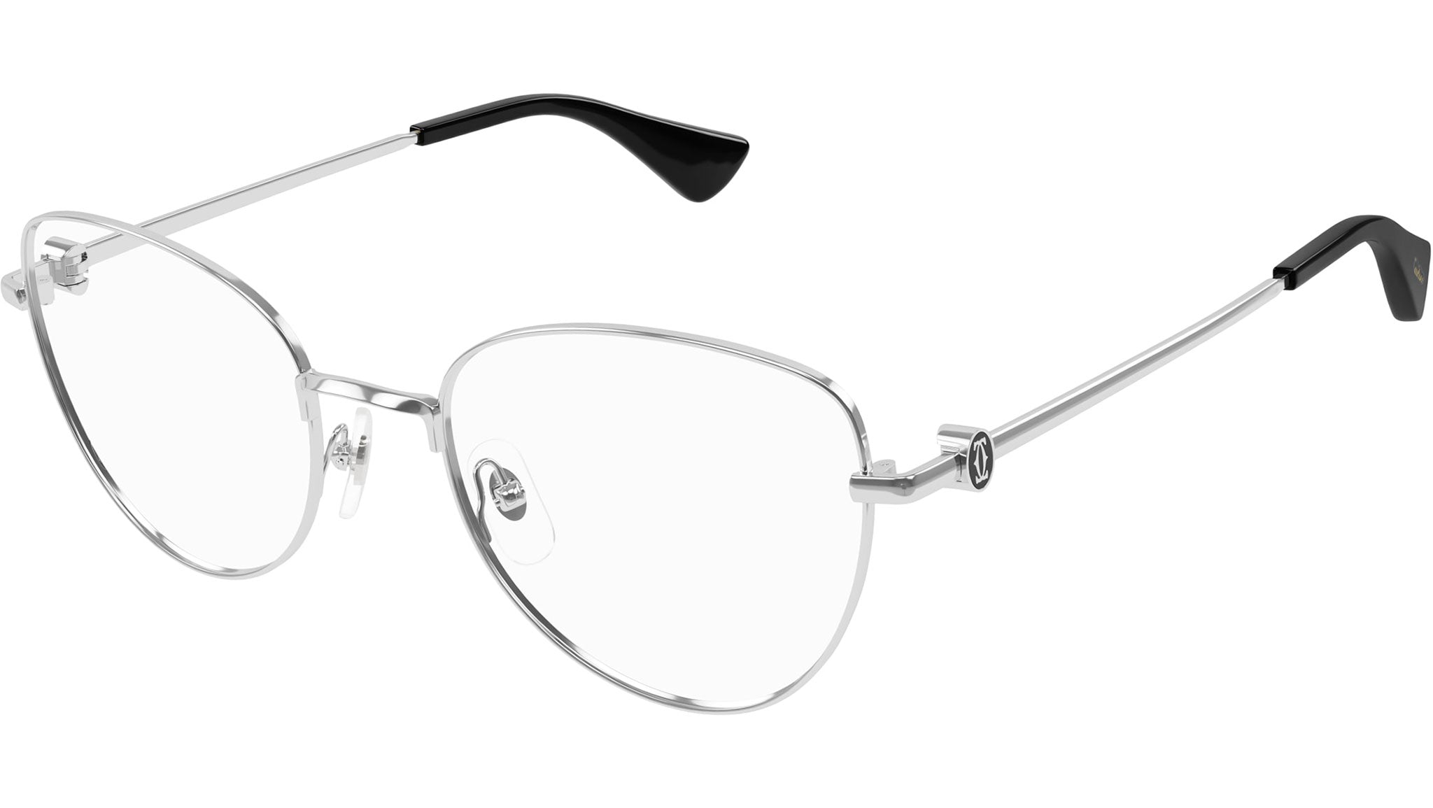 Occhiali da vista CARTIER CT0490O Smooth platinum finish