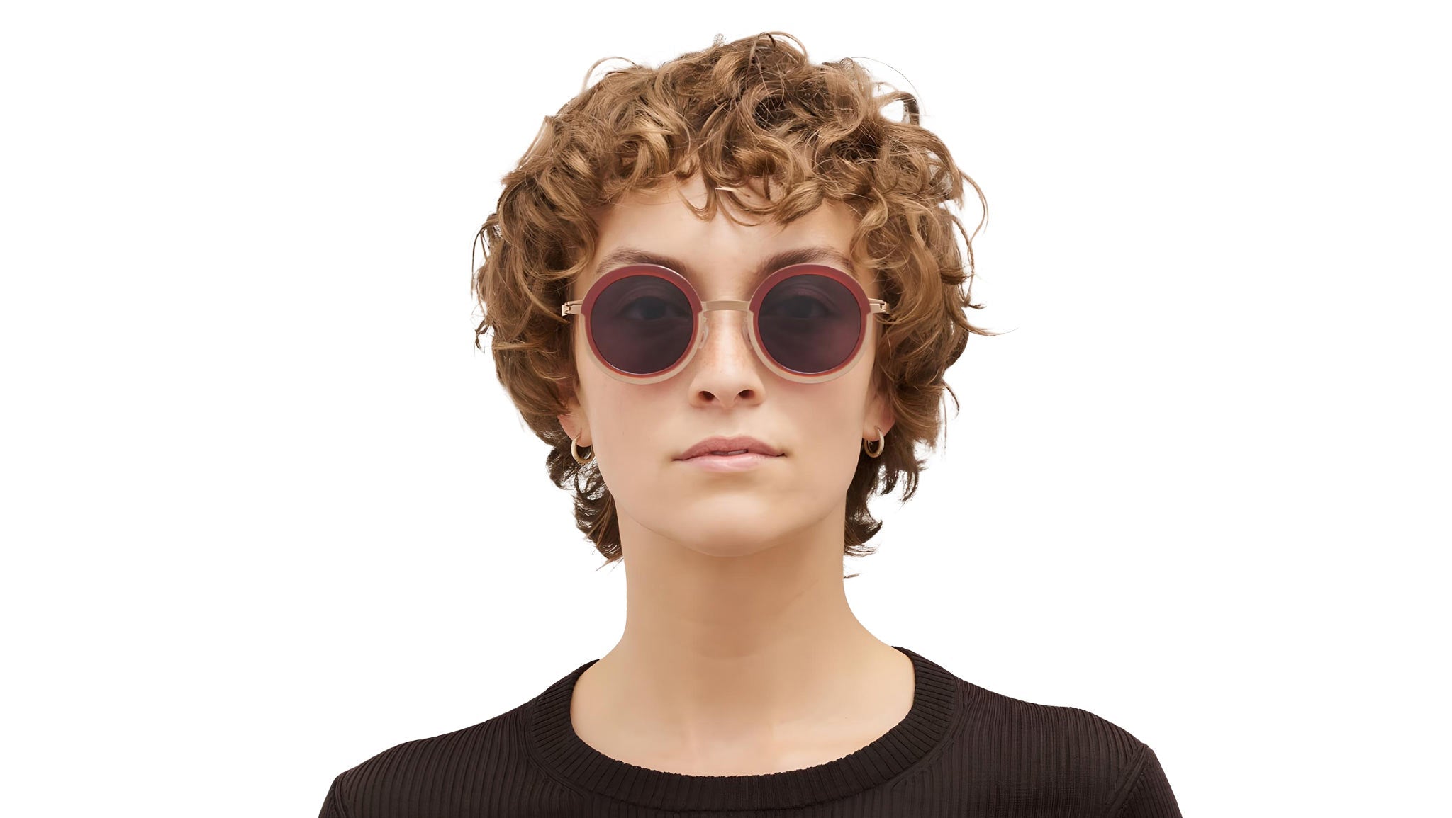 Occhiali da sole MYKITA PHILLYS Champagne gold milky peach