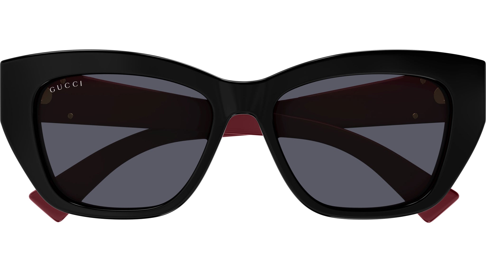 Occhiali da sole GUCCI GG1844SA Shiny bilayer black solid burgundy