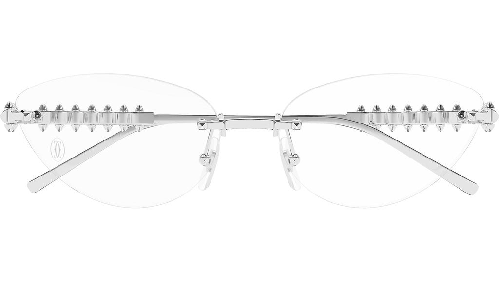 Occhiali da vista CARTIER CT0565O Smooth platinum finish