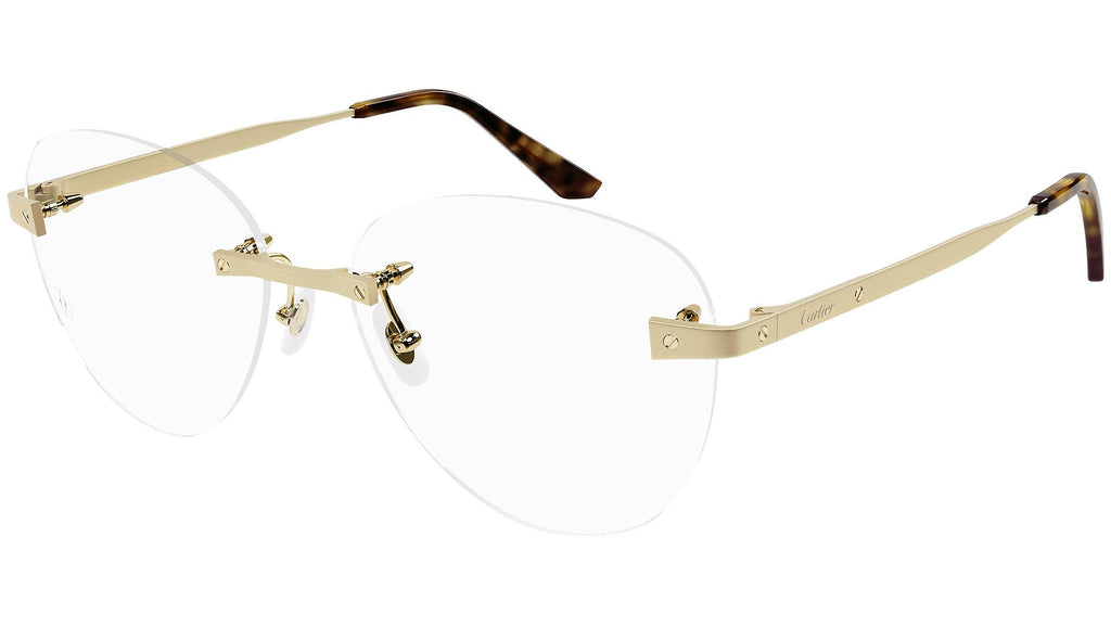Occhiali da vista CARTIER CT0338O Brushed golden finish