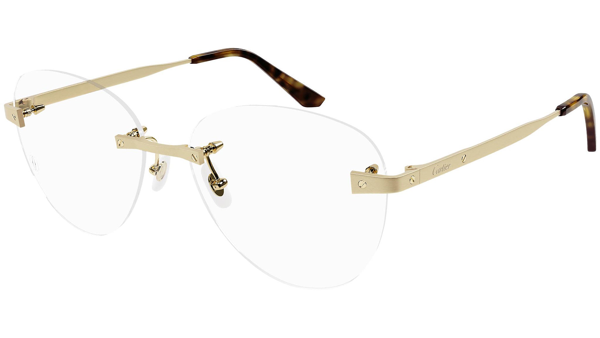 Occhiali da vista CARTIER CT0338O Brushed golden finish