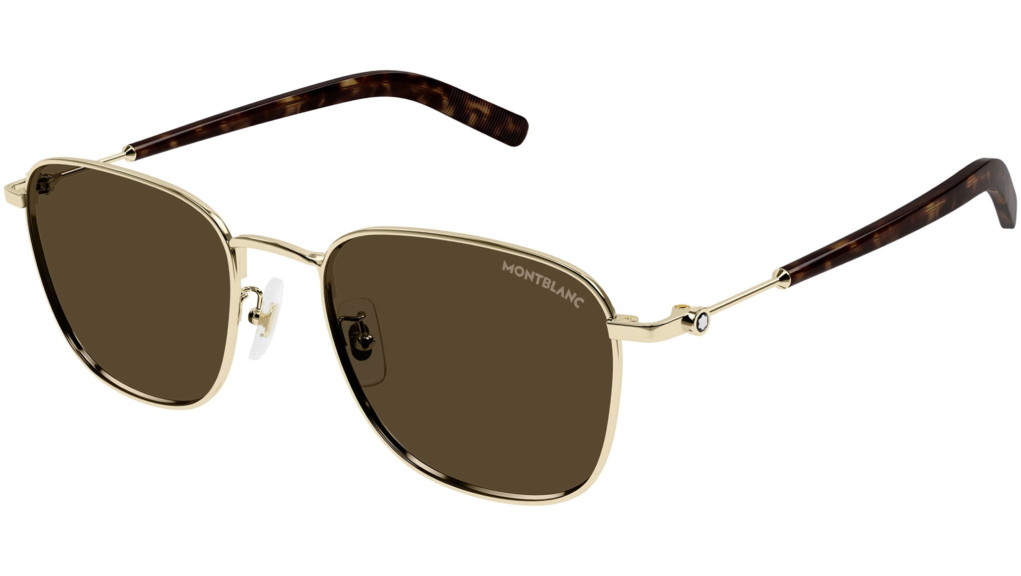 Occhiali da sole MONTBLANC MB0392SA Shiny light gold