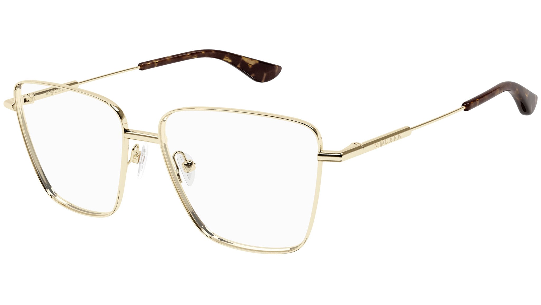 Occhiali da vista ALEXANDER MCQUEEN AM0503O Shiny light gold