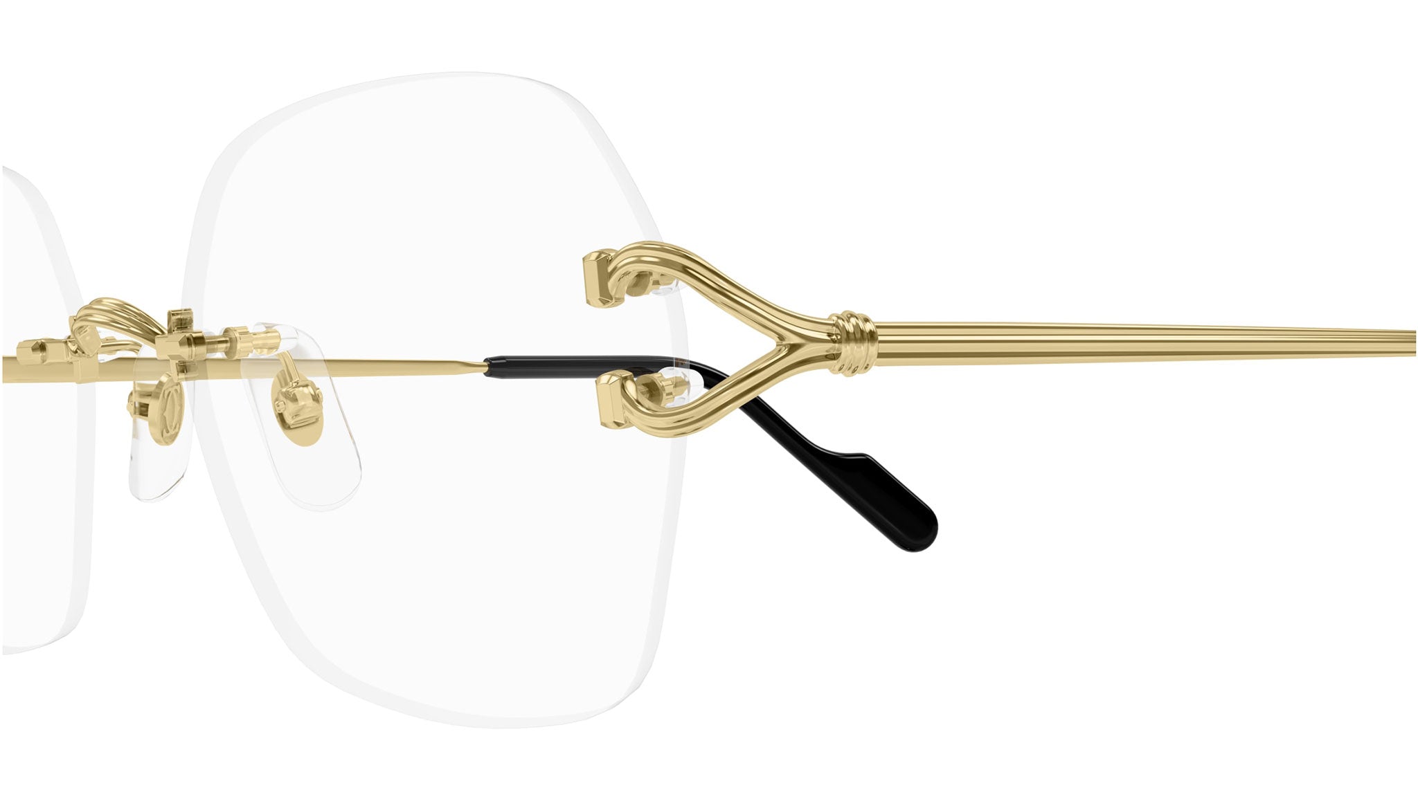 Occhiali da vista CARTIER CT0564O Smooth golden finish