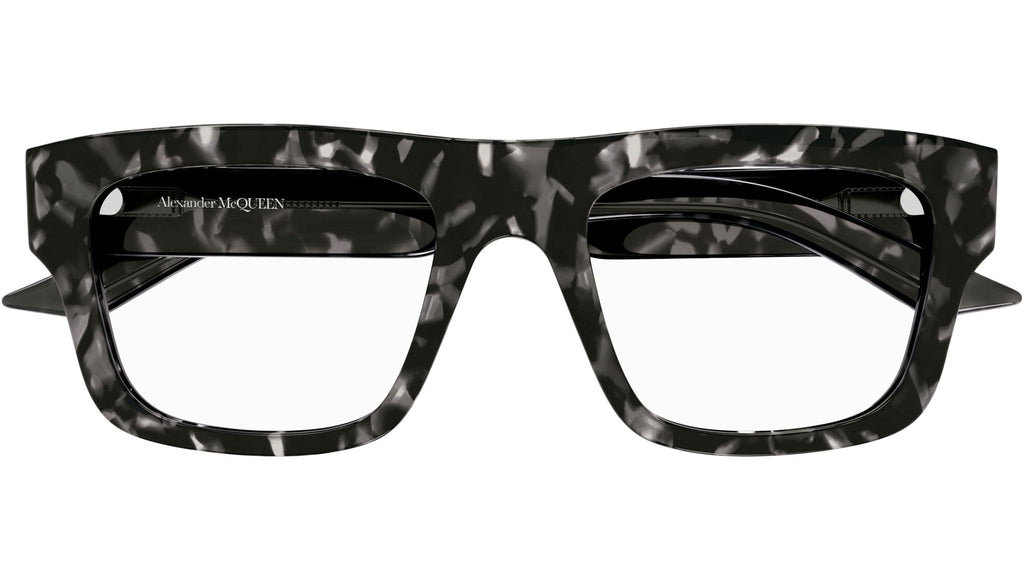 Occhiali da vista ALEXANDER MCQUEEN AM0452O Shiny grey havana